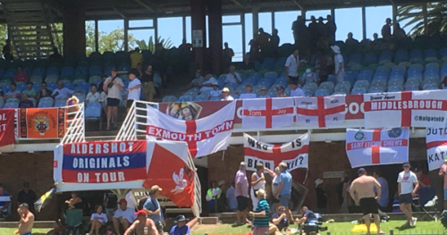 ETFC flag at the ground